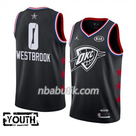 NBA Børn Trøje Oklahoma City Thunder Russell Westbrook 0 2019 All-Star Jordan Brand Sort Swingman NBA Børn Trøje Oklahoma City Thunder Russell Westbrook 0 2019 All-Star Jordan Brand Sort Swingman